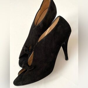 Claudia Ciuti Black suede High Heel Jolanda Ankle Boots Shoes Size 10